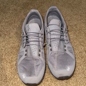 On Running Silver Athletic Shoes